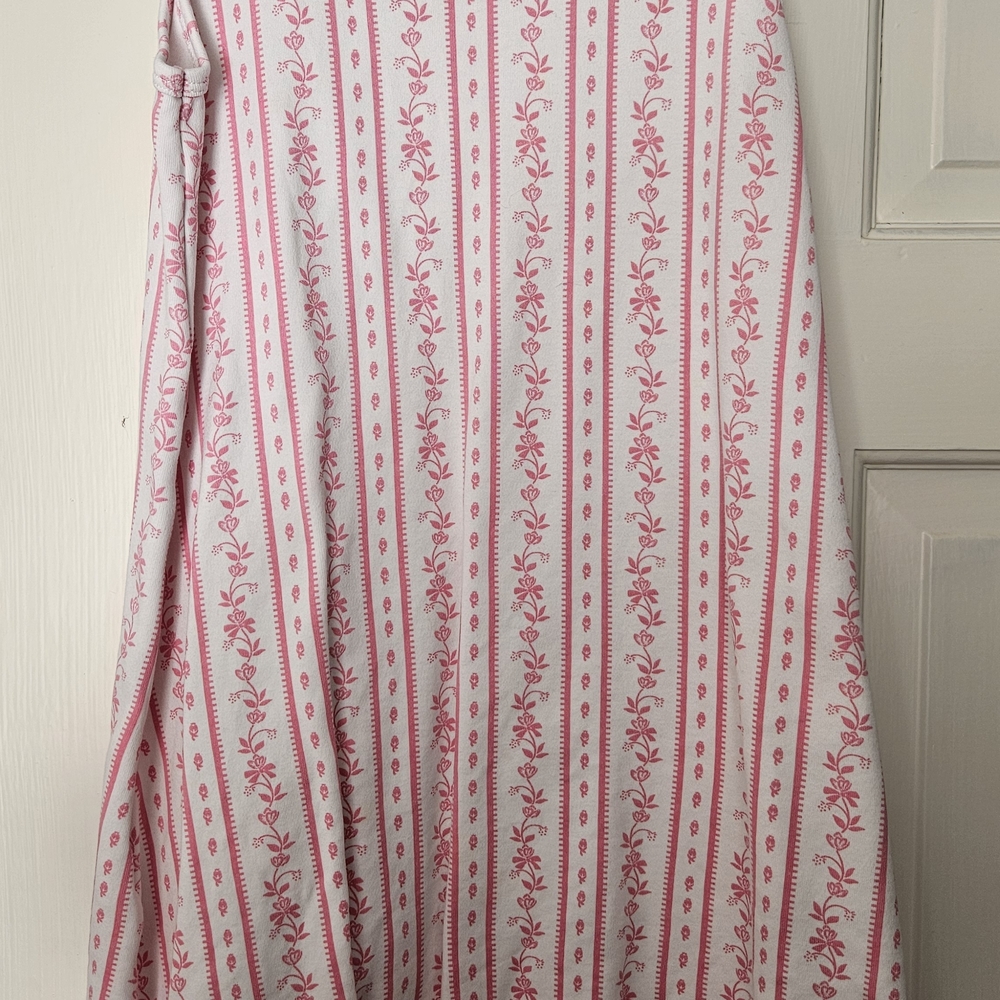 Floral Pink and White Women's Skirt